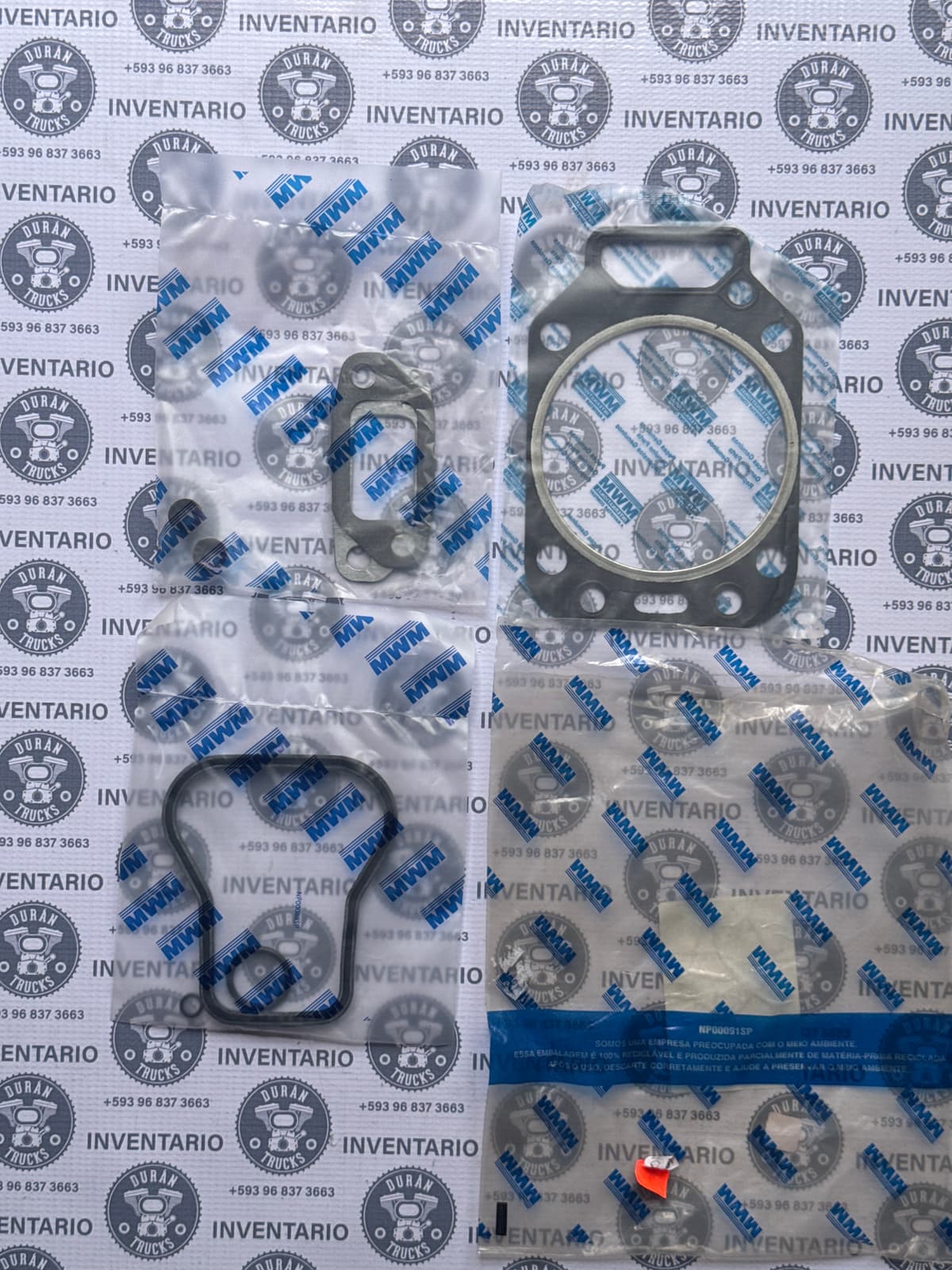 KIT DE EMPAQUE DE DESCARBONIZACION POR CILINDRO 9-150 / 17-210 MOTOR MWM 4.10 6.10
