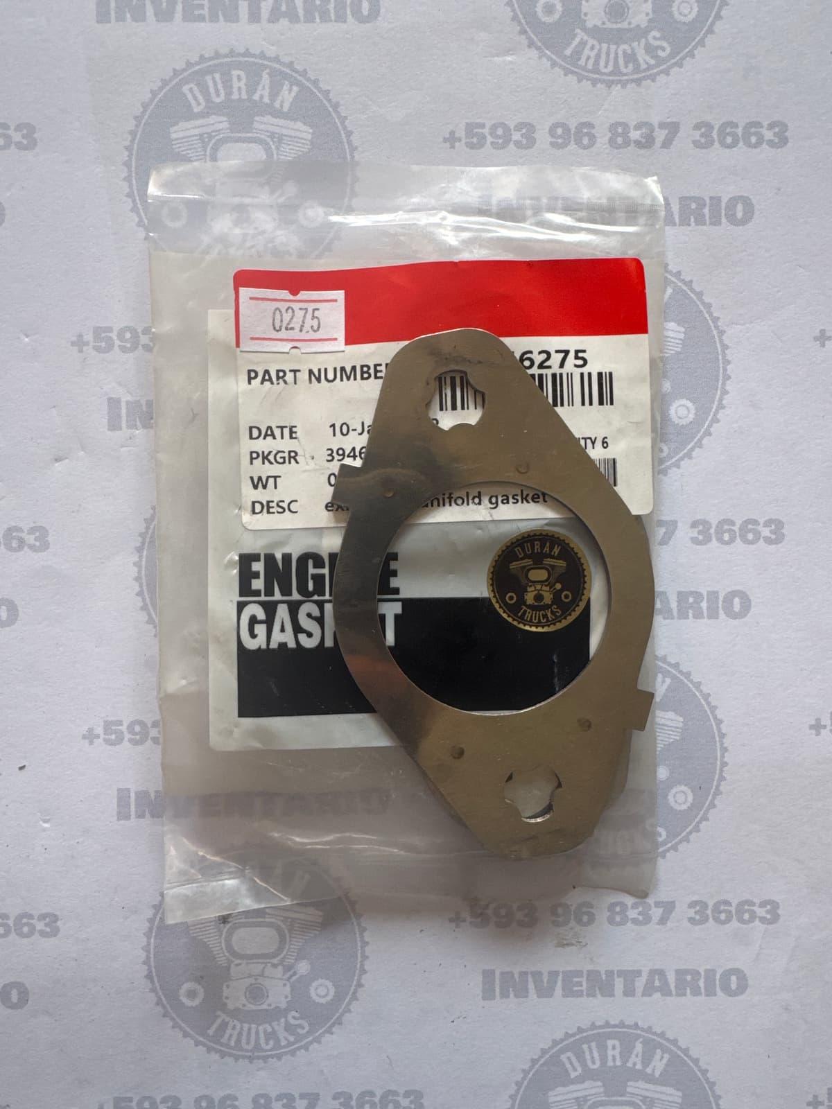 EMPAQUE DEL MULTIPLE DE ESCAPE CUMMINS ISB QSB LAMINADO