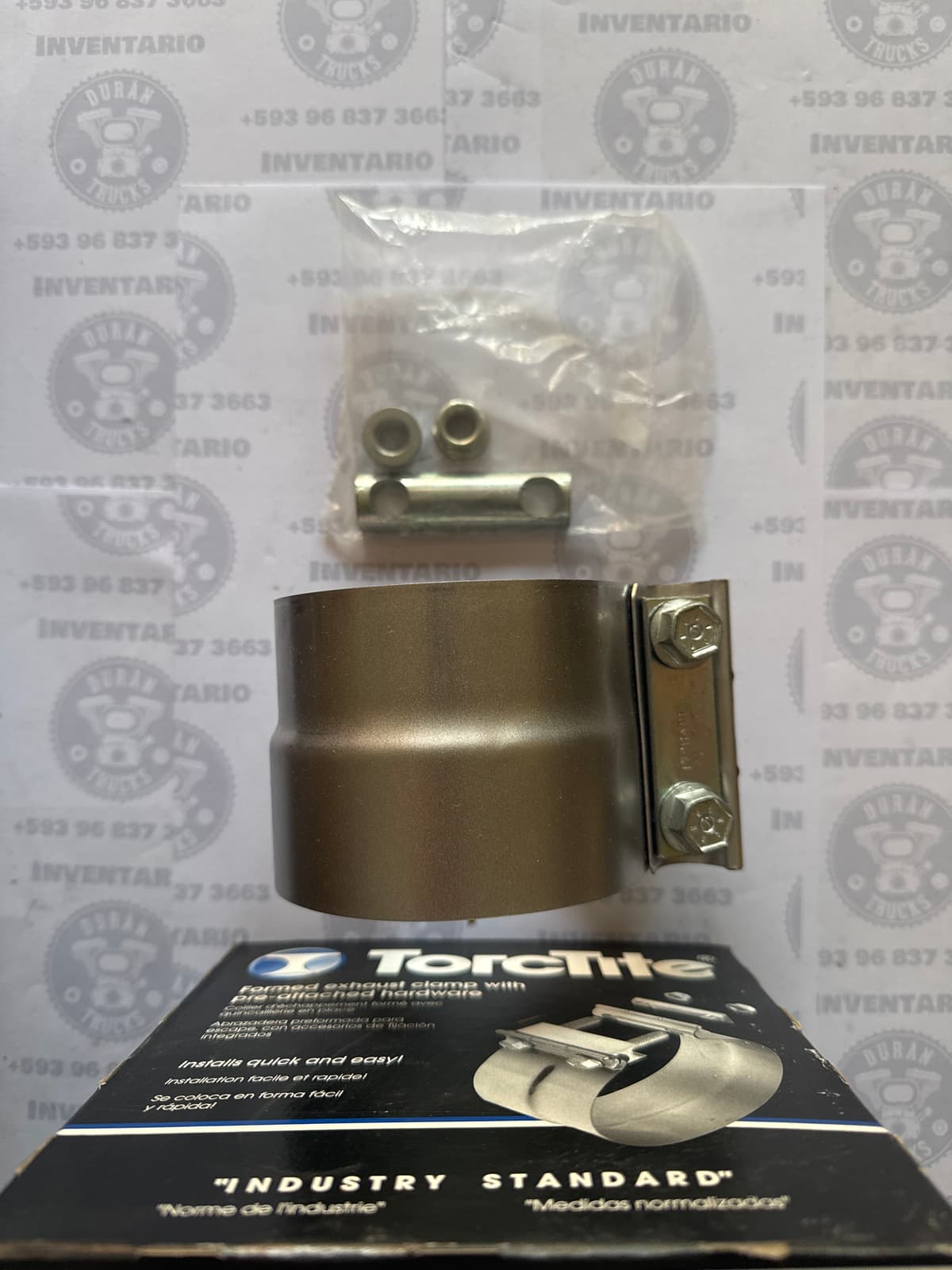 ABRAZADERA DE ESCAPE TIPO FAJA 3 1/2"