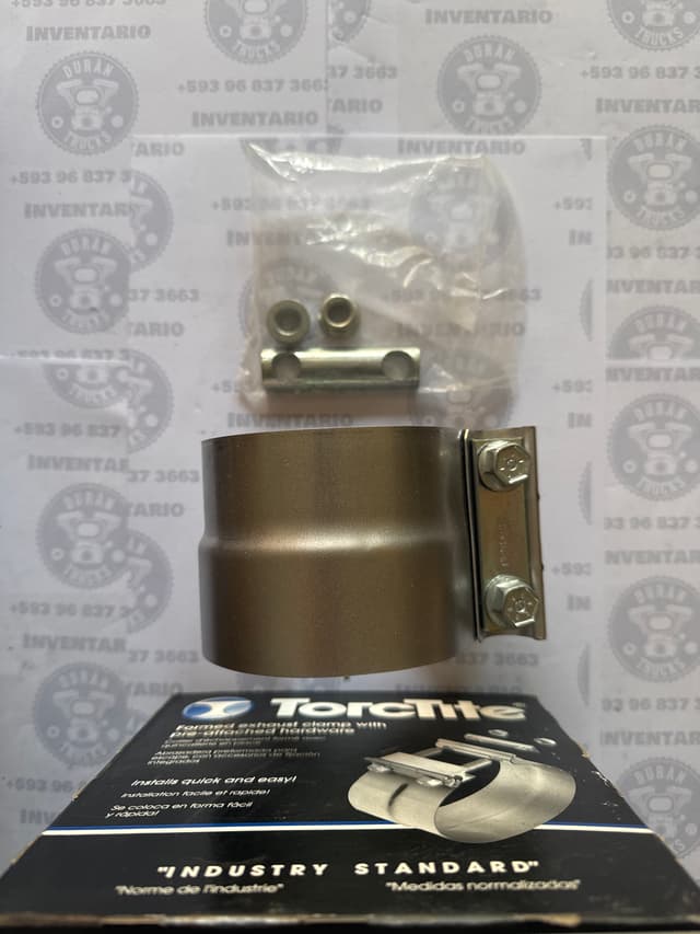 ABRAZADERA DE ESCAPE TIPO FAJA 3 1/2"