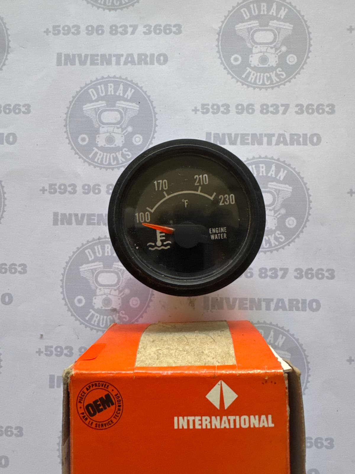 RELOJ DE TEMPERATURA DE AGUA INTERNATIONAL