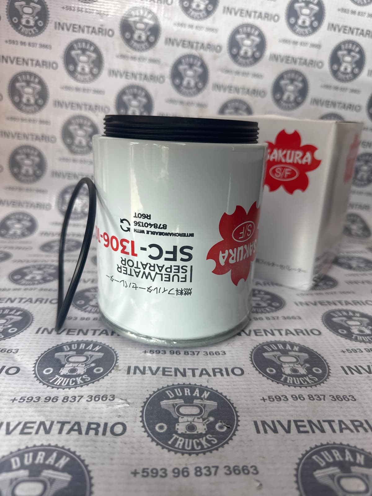 FILTRO DE COMBUSTIBLE CON SEPARADOR DE AGUAR INTERNACIONAL FORD HINO KENWORTH CON VISOR ROSCA 1" X 14