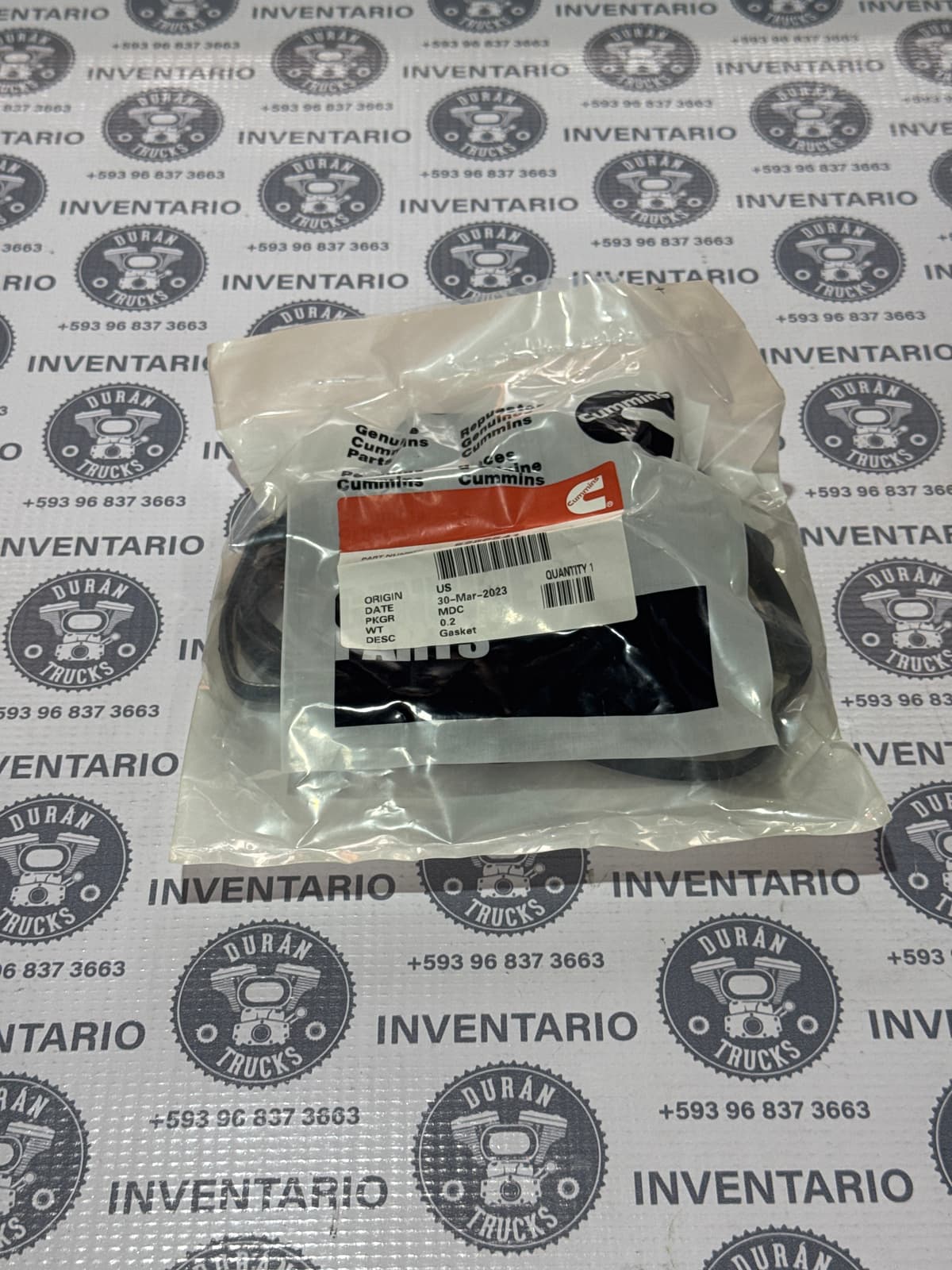 EMPAQUE DEL CARTER MOTOR CUMMINS ISF 3.8 DE CAUCHO