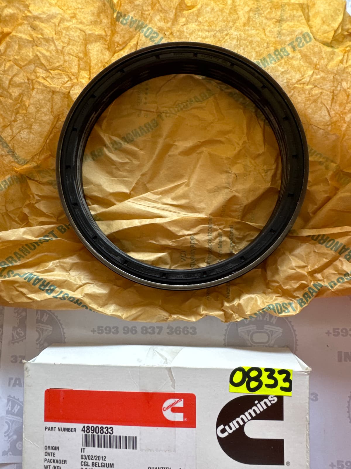 RETEN POSTERIOR DEL CIGÜEÑAL MOTOR CUMMINS QSB ISL ISD IVECO NEW HOLLAD B95B