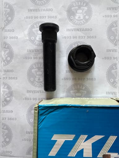 PERNO DE RUEDA CON TUERCA PARA ARO TIPO DISCO 4" - foto 1