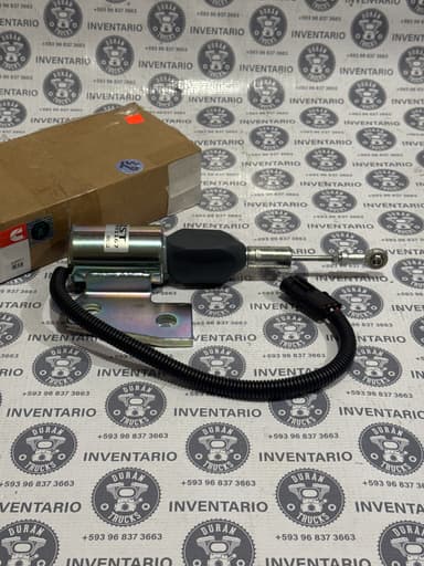 VALVULA SELENOIDE DE APAGADO DE MOTOR 4BT 6BT 12V - foto 2