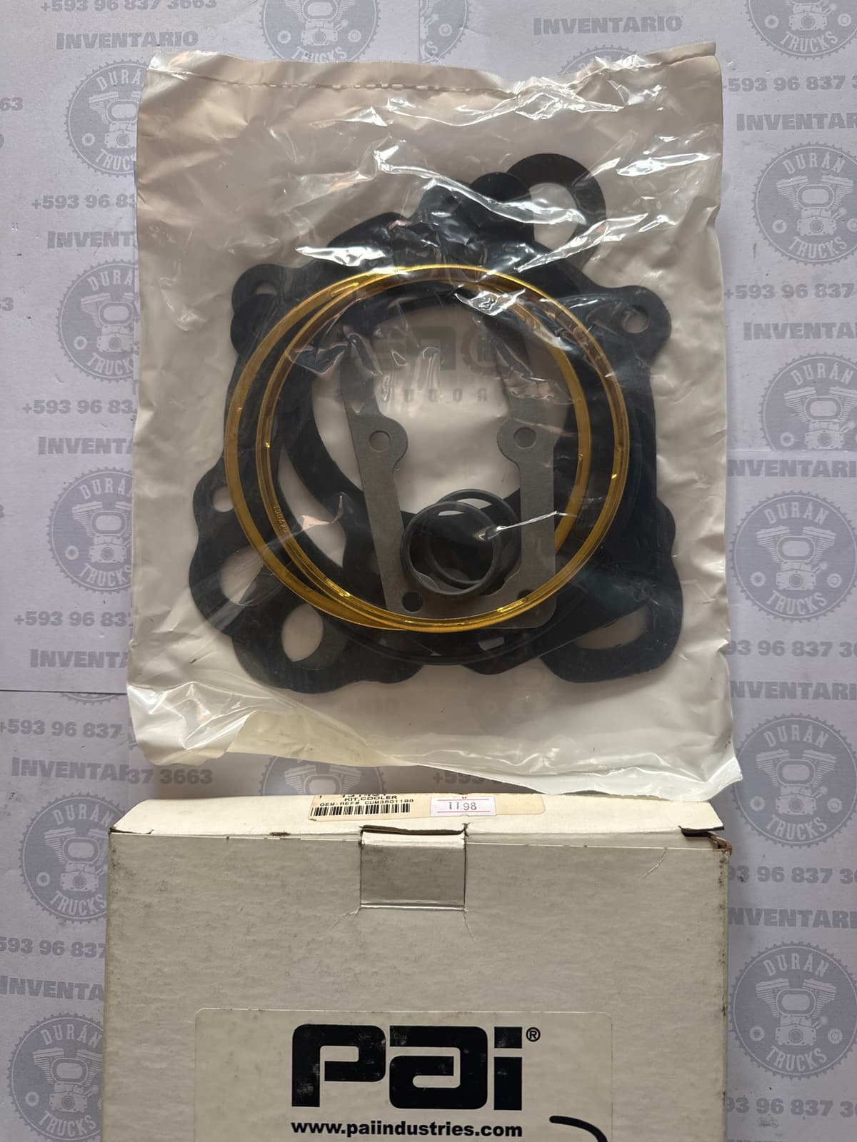 KIT DE EMPAQUES DEL ENFRIADOR DE ACEITE CUMMINS DOBLE FILTRO