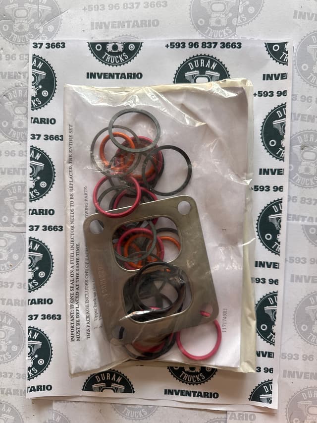 KIT DE SELLOS PARA 6 INYECTORES CON EMPAQUES DE TURBO