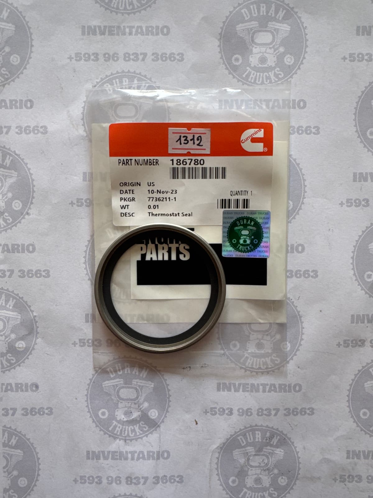 RETEN DEL TERMOSTATO MOTOR CUMMINS NTC ISM N14 ISX QSB MACK