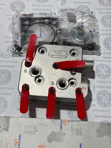 CABEZOTE DE COMPRESOR CUMMINS ISX 85mm (se puede adaptar en motor ISC ISL MACK E7E N14E cambiando lo acoples superiores) - foto 3