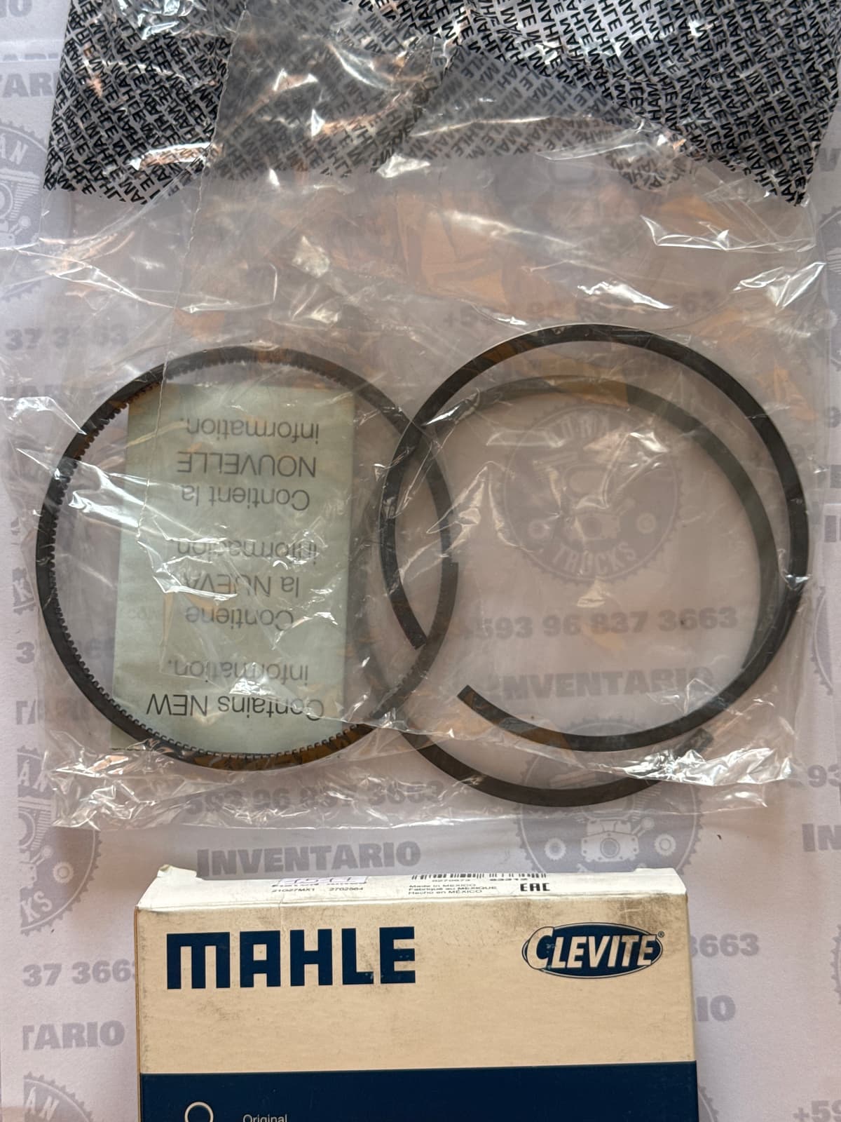 JGO. DE RINES MOTOR CUMMINS 4BT 6BT RINES RECTOS MOTOR SIN TURBO