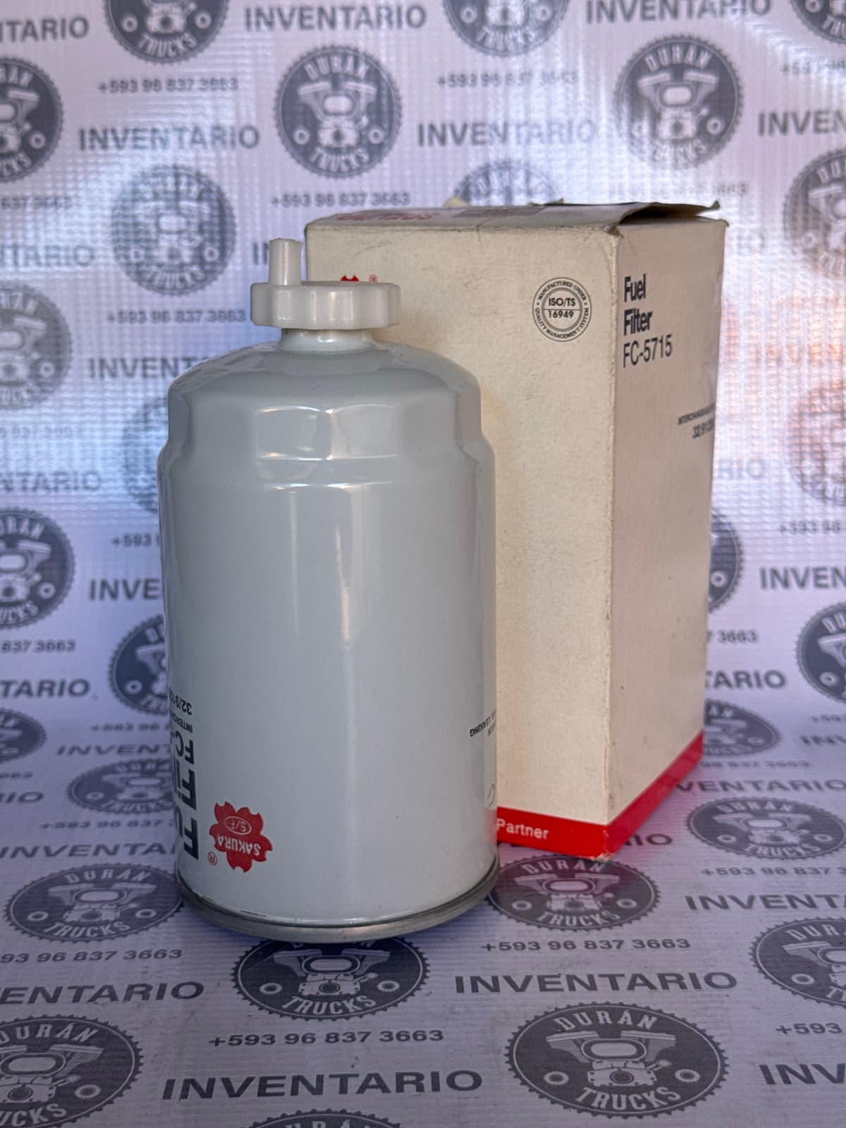 FILTRO DE COMBUSTIBLE CON SEPARADOR DE AGUA MOTOR DEUTZ