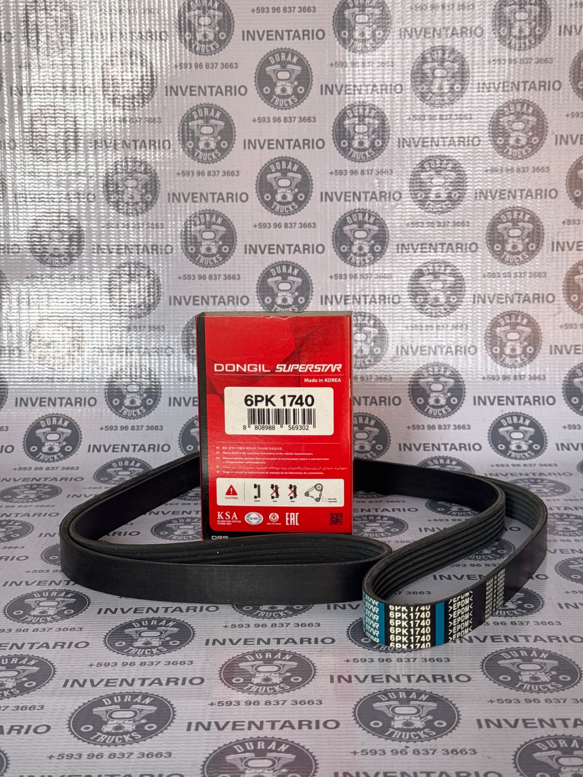 BANDA DE 6 CANALES ALTERNADOR KENWORTH T2000 T600 T800 W900 15L. FREIGHTLINER FL120 MTR 15L INTERNATIONAL 9200