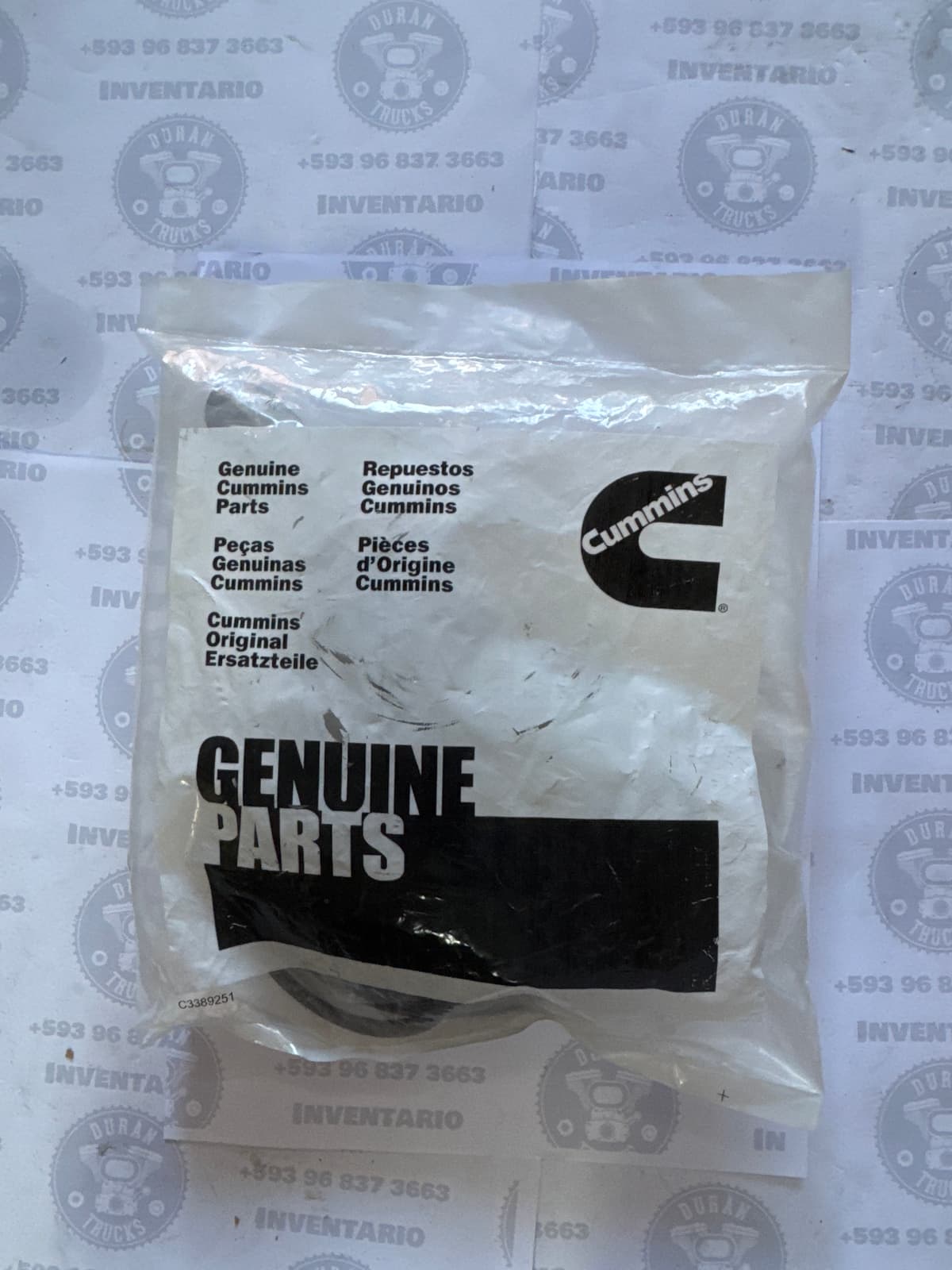 KIT DE BOMBA DE AGUA CUMMINS ISX TAPA DE PLATICO