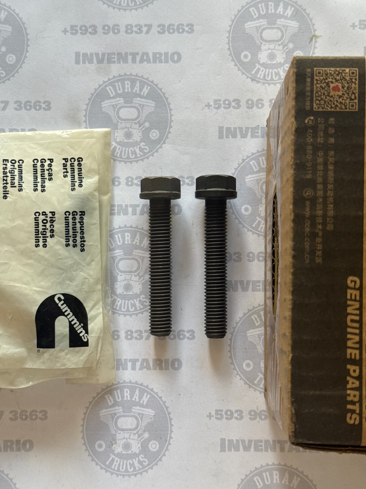 PERNOS DE CABEZOTE CUMMINS 4BT 6BT 12*1.75*80