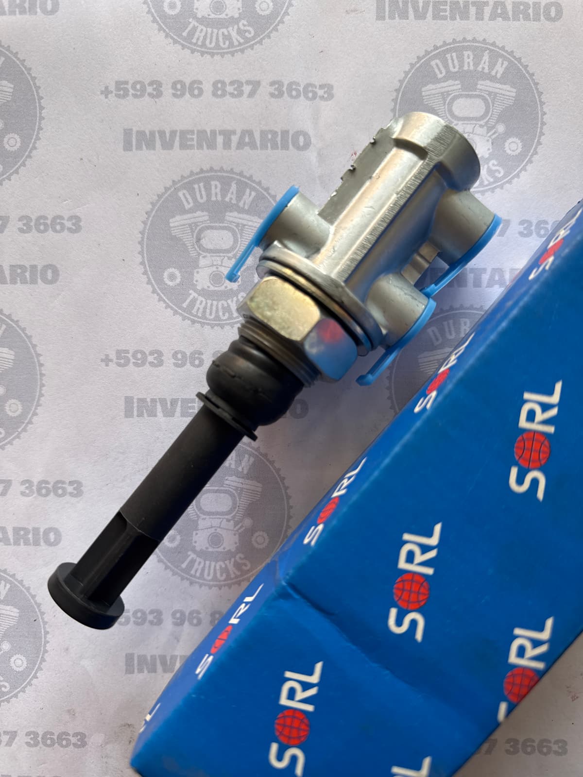 VALVULA DE FRENO DE MAQUINA MERCEDEZ (PARA ADAPTAR AMERICANOS) LARGA