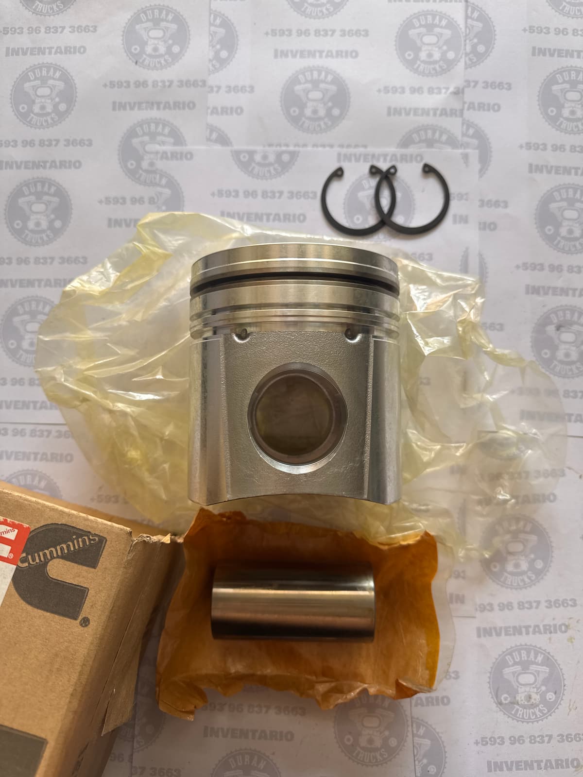 KIT DE PISTON CUMMINS 6CT 8.3 CON RINES, PASADOR , SEGUROS PISTON 3925878 PARA JAC 1134