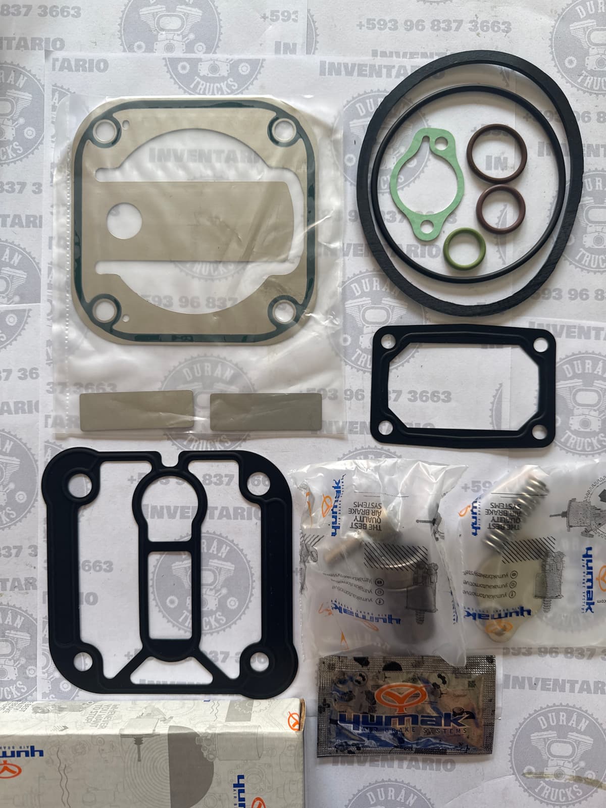 EMPAQUES Y VALVULAS COMPRESOR 80mm FORD CARGO 8-15