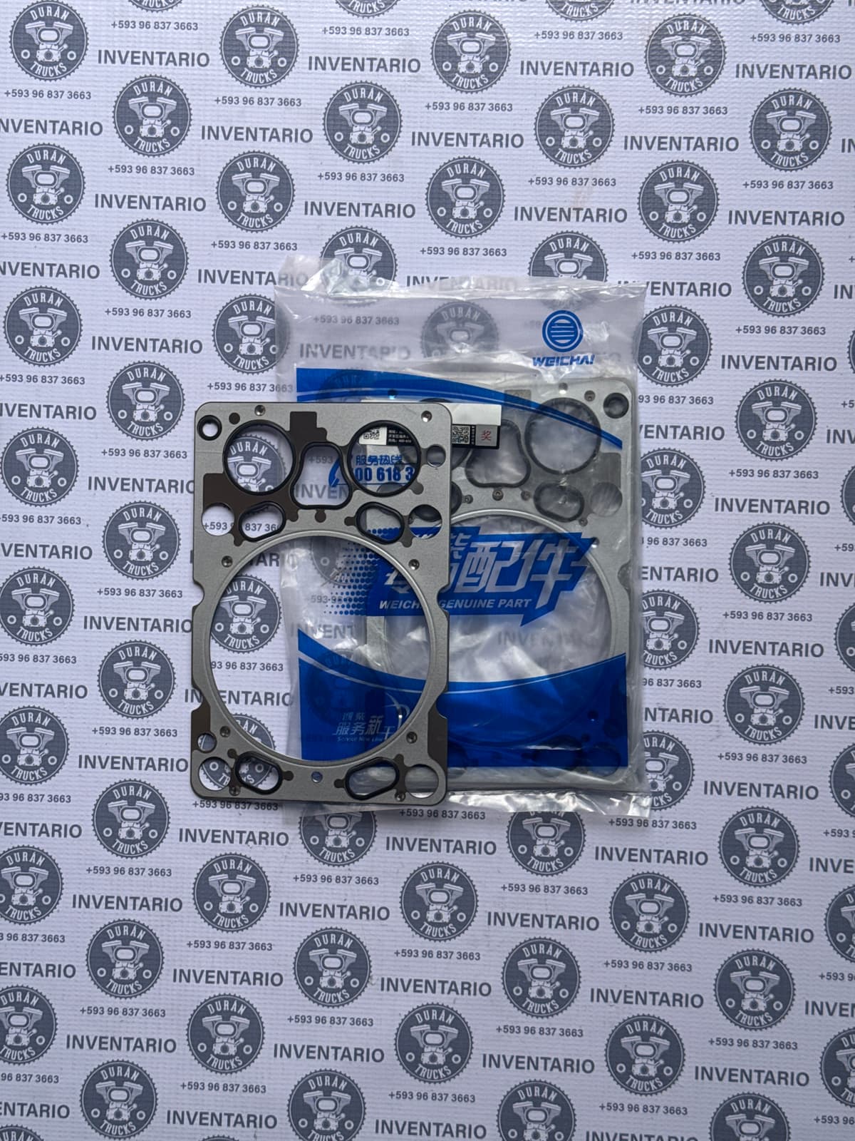 EMPAQUE DE CABEZOTE MOTOR WEICHAY 480 DE VARIAS LAMINAS